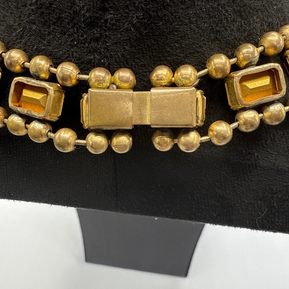 Art Deco amethyst glass necklace - Picture 10 of 14